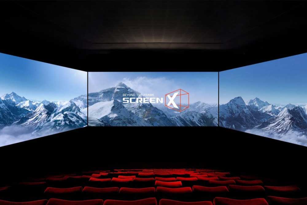 cinema with three screens