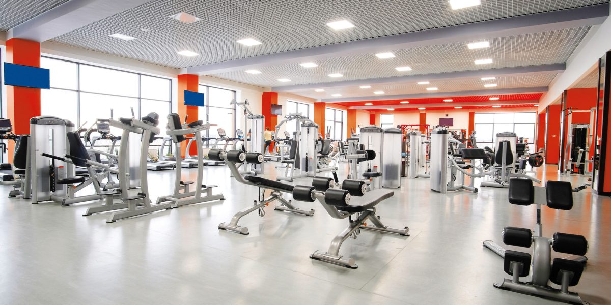 Interior of a fitness hall